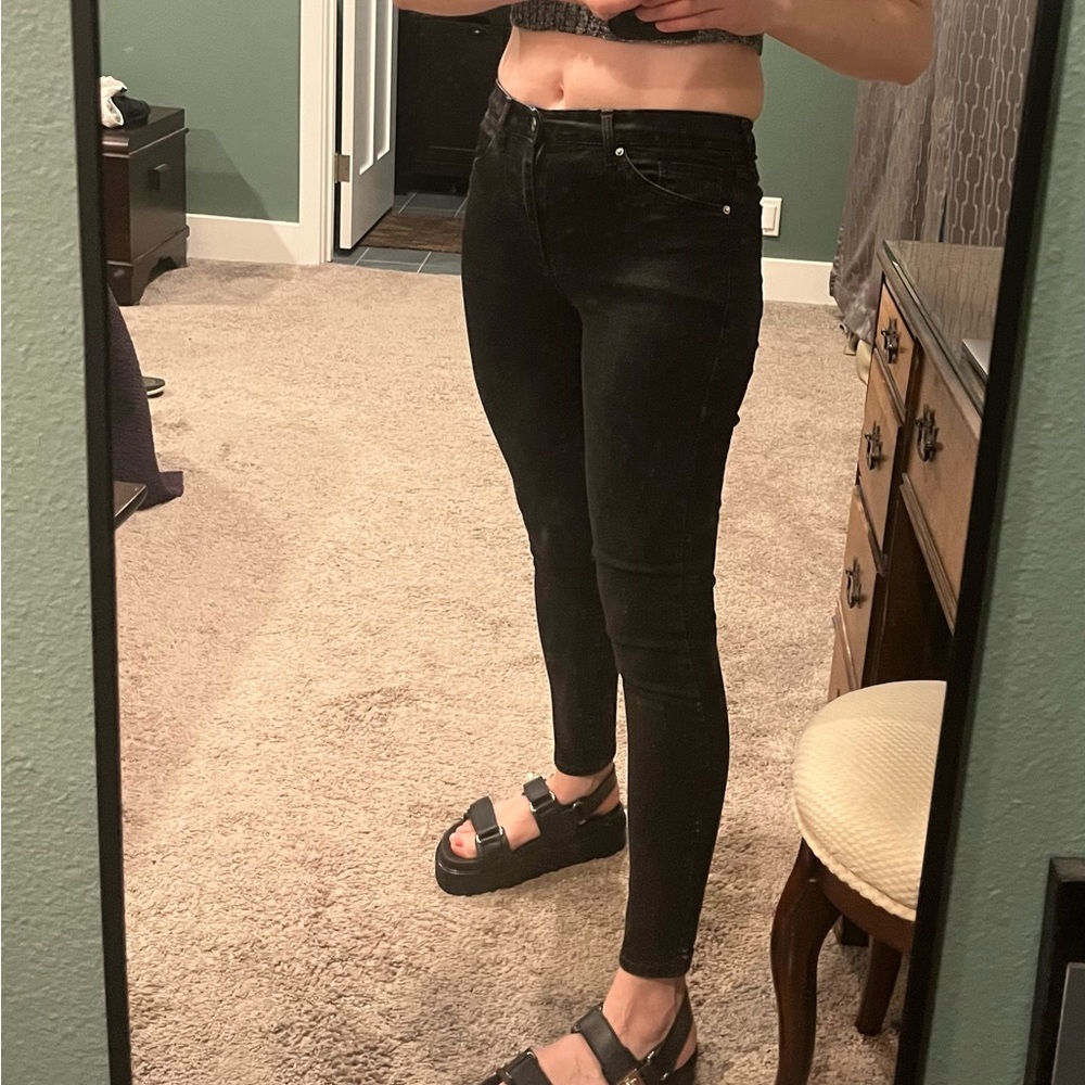 Topshop black skinny jeans
